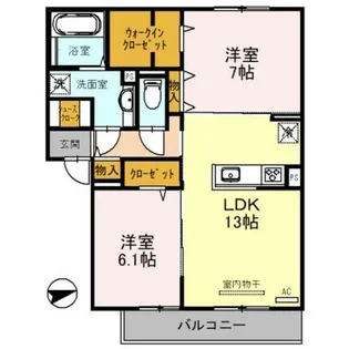 クレメント【3階】の間取り