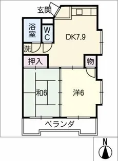 大豊マンション【2階】の間取り