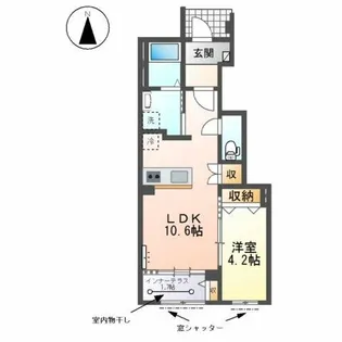 ローリエ【1階】の間取り