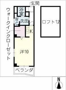 パレ・ジュイール【5階】の間取り