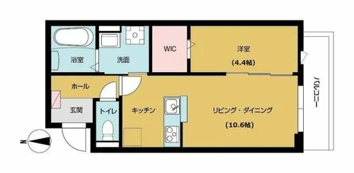 adonis court 加美NEXT【1階】の間取り