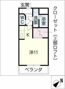 プランドール・アイ【4階】の間取り