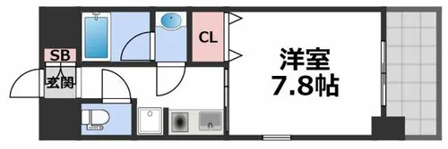 グレンパーク中川【6階】の間取り