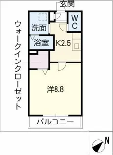 イクシィー【2階】の間取り