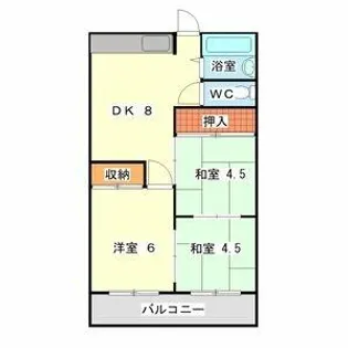 コーポウェル館【3階】の間取り