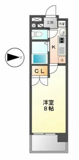 パルティール上前津【6階】の間取り