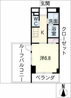 星ヶ丘リビング【6階】の間取り
