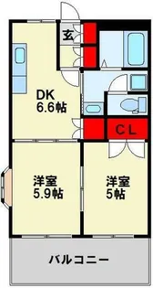 リバーグレイス【2階】の間取り