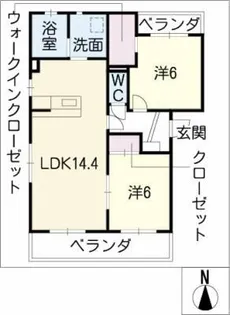 パストラル佐藤【3階】の間取り