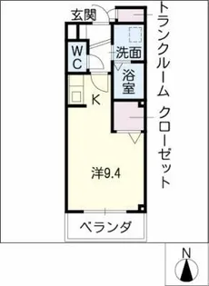 メゾン栄光【1階】の間取り