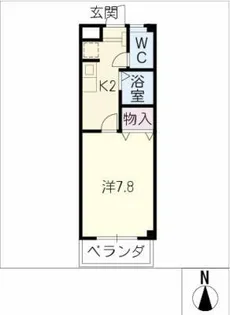 コスモM73【4階】の間取り