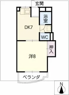 エクセレンス名東【1階】の間取り