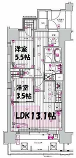 プレサンスロジェ金山駅前【11階】の間取り