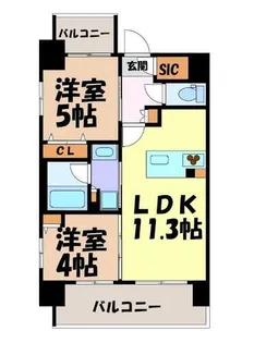 プレサンスロジェ栄パークサウス【9階】の間取り