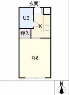 エレガンス名東【1階】の間取り