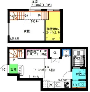 ル・シャトレ笠寺【101号室】の間取り