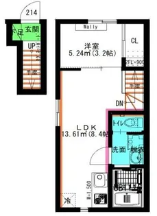 ル・シャトレ笠寺【214号室】の間取り
