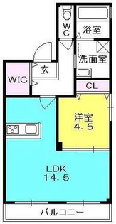 ユーセービル【202号室】の間取り