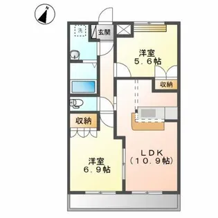 サニーコート武路【2階】の間取り