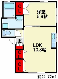 アコール I棟【1階】の間取り