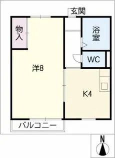コンフォート小幡【1階】の間取り
