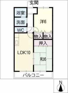 グレンコートⅠ【1階】の間取り