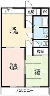 ファミール高畑【202号室】の間取り