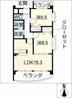 ピーブルームⅠ【1階】の間取り