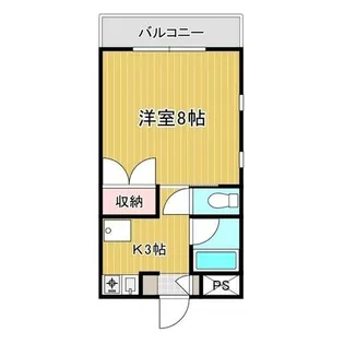 ベルドーレ21【0201号室】の間取り