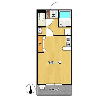 プラシードマンション平子【3階】の間取り