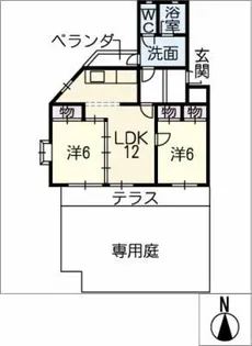 EXCEED-勝川A棟【1階】の間取り
