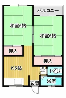 林アパート【103号室】の間取り