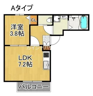 モアナ住吉【2階】の間取り