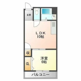 谷田十三マンション【3階】の間取り