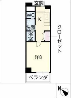 RIDGE大曾根(旧ルクレ大曾根)【7階】の間取り
