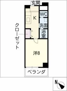 RIDGE大曾根(旧ルクレ大曾根)【6階】の間取り