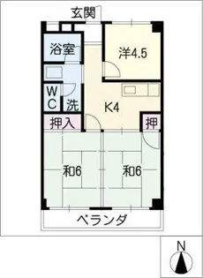 ドミール英(ドミールハナブサ)【3階】の間取り