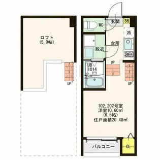 Symphony X【2階】の間取り