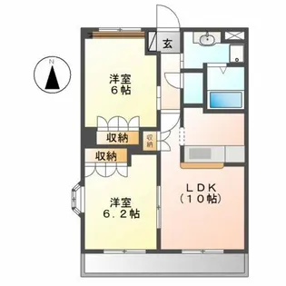 サンハイツ KOUWA【2階】の間取り
