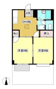 エルディム泉【1階】の間取り