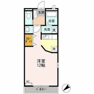 ガーデンコート ラ・フェスタ Ⅱ【1階】の間取り