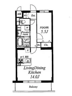 エスペーロ青山北【2階】の間取り