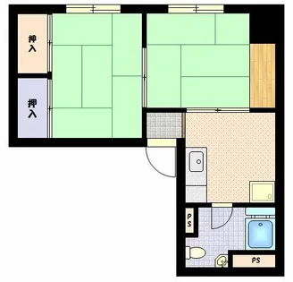 豊橋商事第2ビル【3階】の間取り