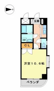 ヴェルシェーヌ桜橋【903号室】の間取り