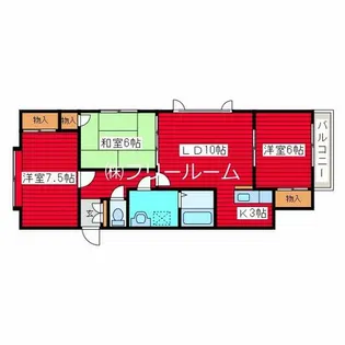エルポート月寒東【3階】の間取り