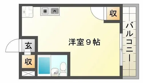 ベルトピア朝霧【1階】の間取り