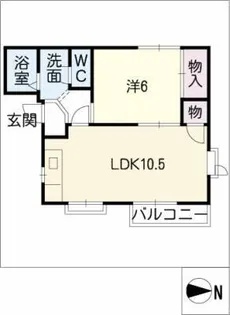 リュミエール フカヤ【2階】の間取り