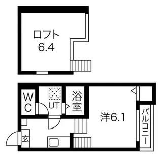 ロジュマン・ユイット【102号室】の間取り