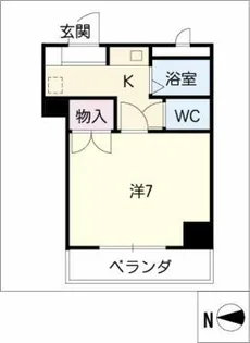 コットンハウス景雲橋【4階】の間取り