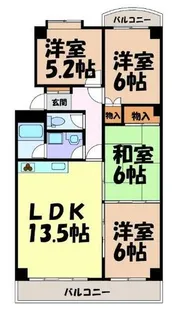 三豊マンション瑞穂【1階】の間取り